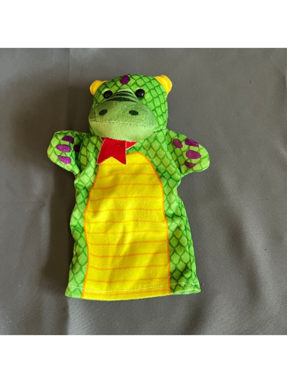 Melissa and Doug Dragon Puppet Plush Toy Hand Puppet For Kids Play Or Storytelli